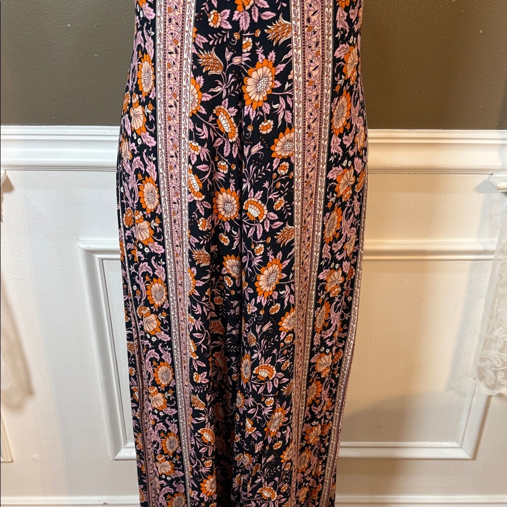 Arnhem Primrose Floral Open Back Jumpsuit AU 16‎ US 12 Boho Wide Leg - Picture 6 of 13